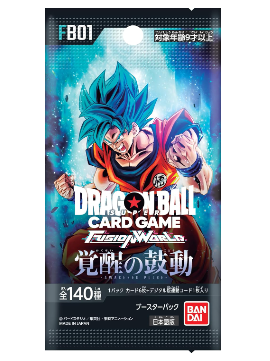 Dragon Ball Super Card Game Fusion World Booster Box Awakening Heartbeat [FB01]